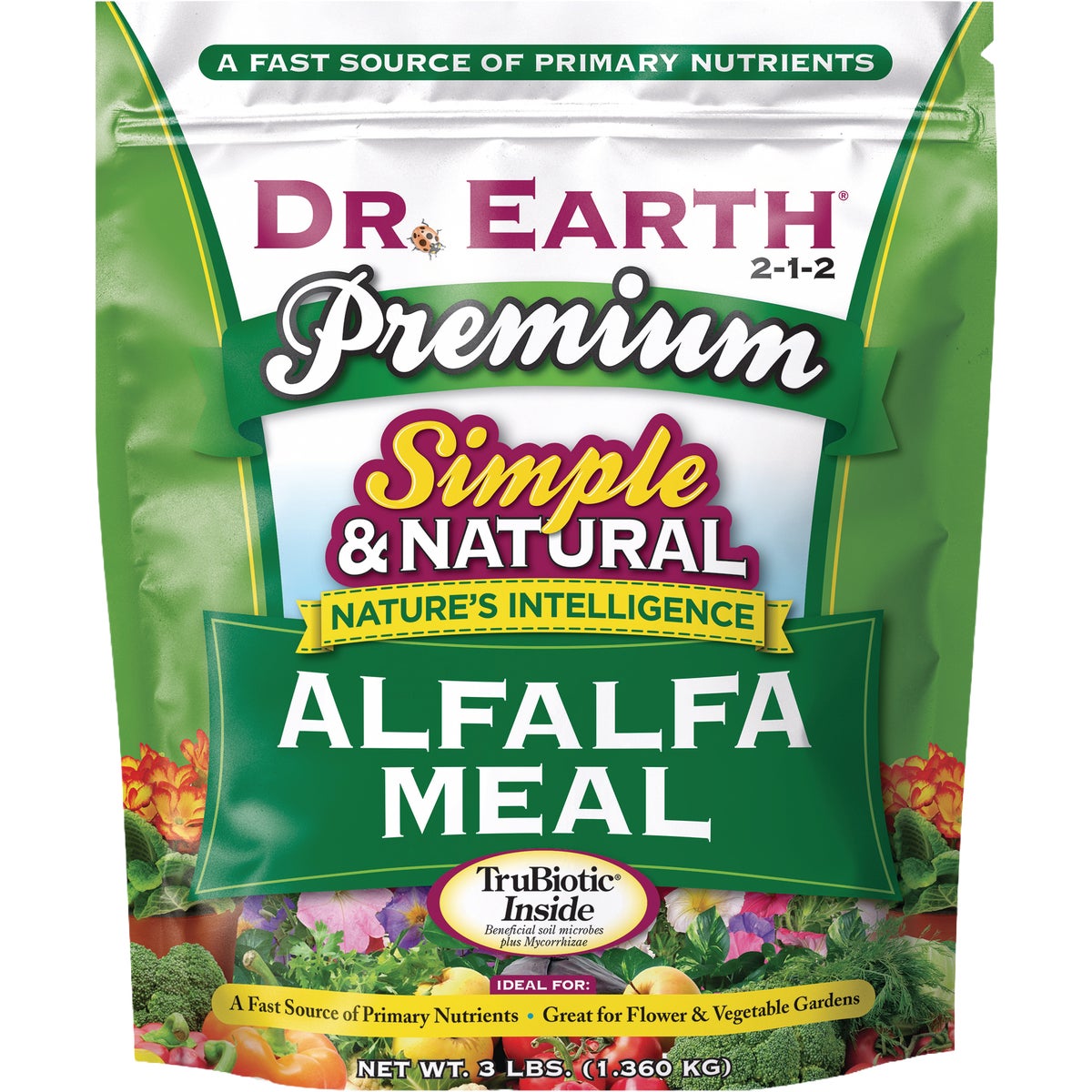 Dr. Earth 3 Lb. 2-1-2 Alfalfa Meal Organic Fertilizer