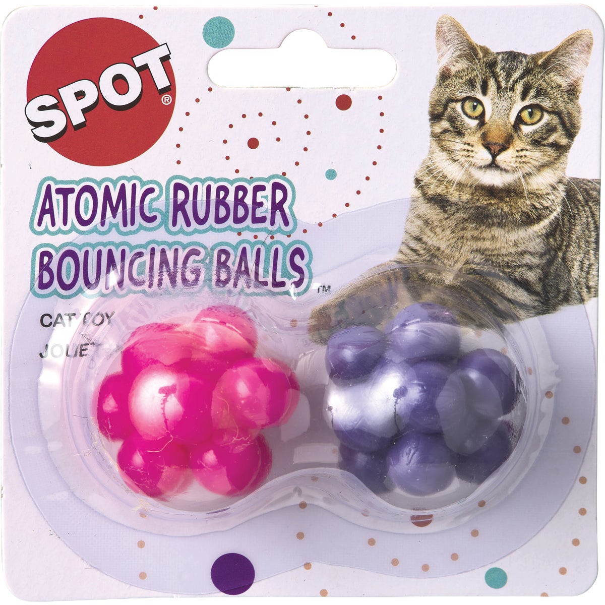 Spot Atomic Rubber Bouncing Ball Cat Toy (2-Pack) Image 2