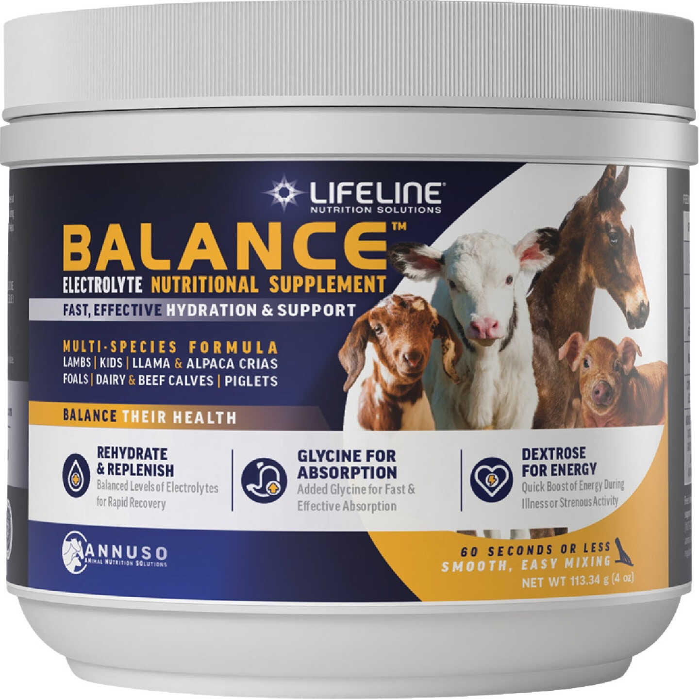 LifeLIne Balance 4 Oz. Multi-Species Electrolyte Nutritional Supplement Image 1