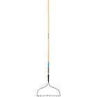 Green Thumb Bow Rake with 51 In. Wood Handle (14-Tine) Image 1
