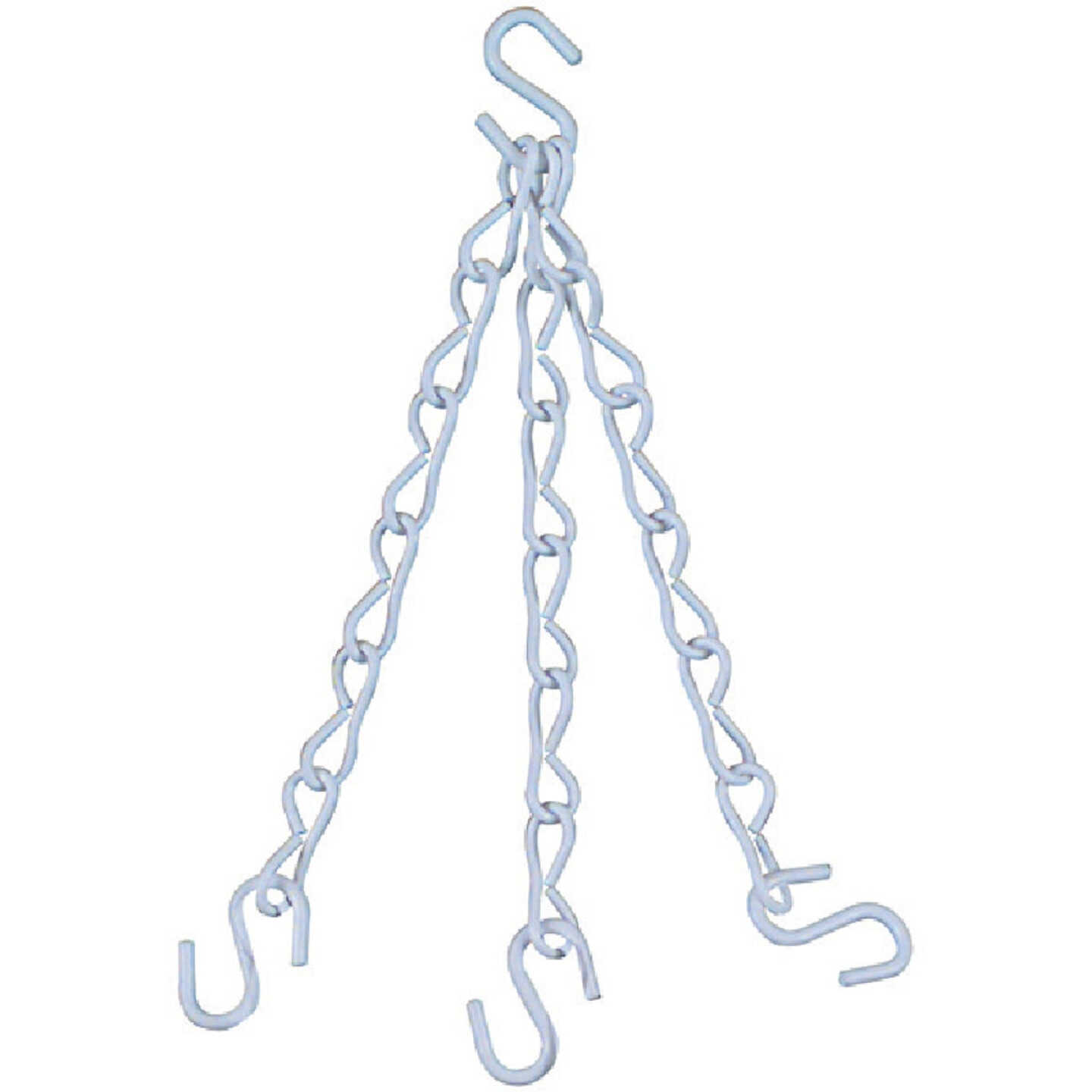 National Hardware 18 In. White Metal Hanging Plant Extension Chain Image 1