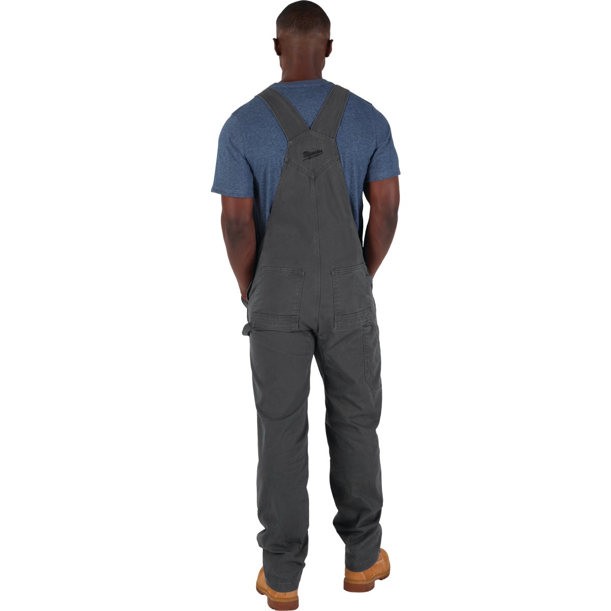 Milwaukee FREEFLEX Men's 34x34 Gray Unlined Bib Overalls Image 7