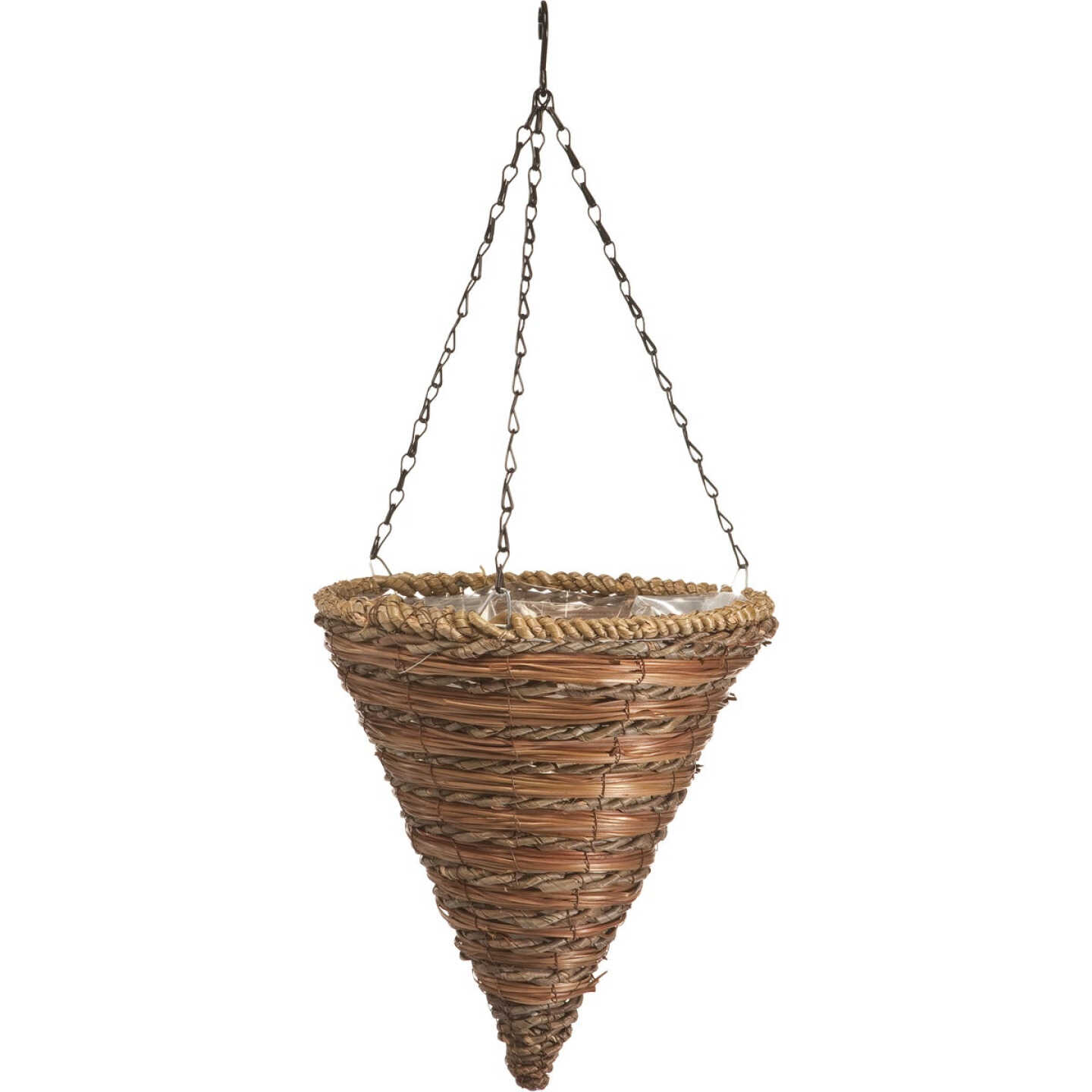 Green Thumb 12 In. Rope Fern Hanging Plant Basket Image 1