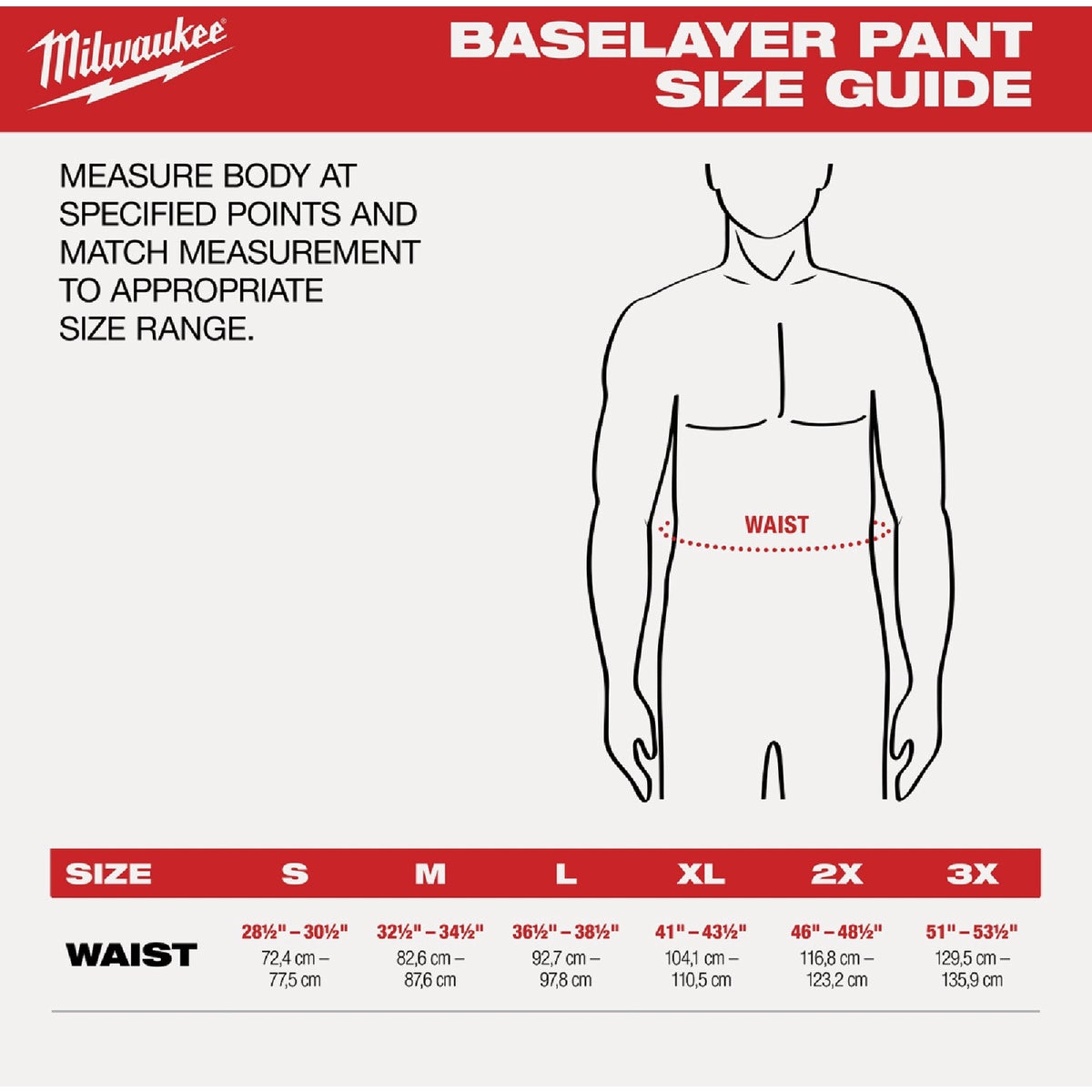 Milwaukee Workskin Men's Large Black Base Layer Pants Image 3