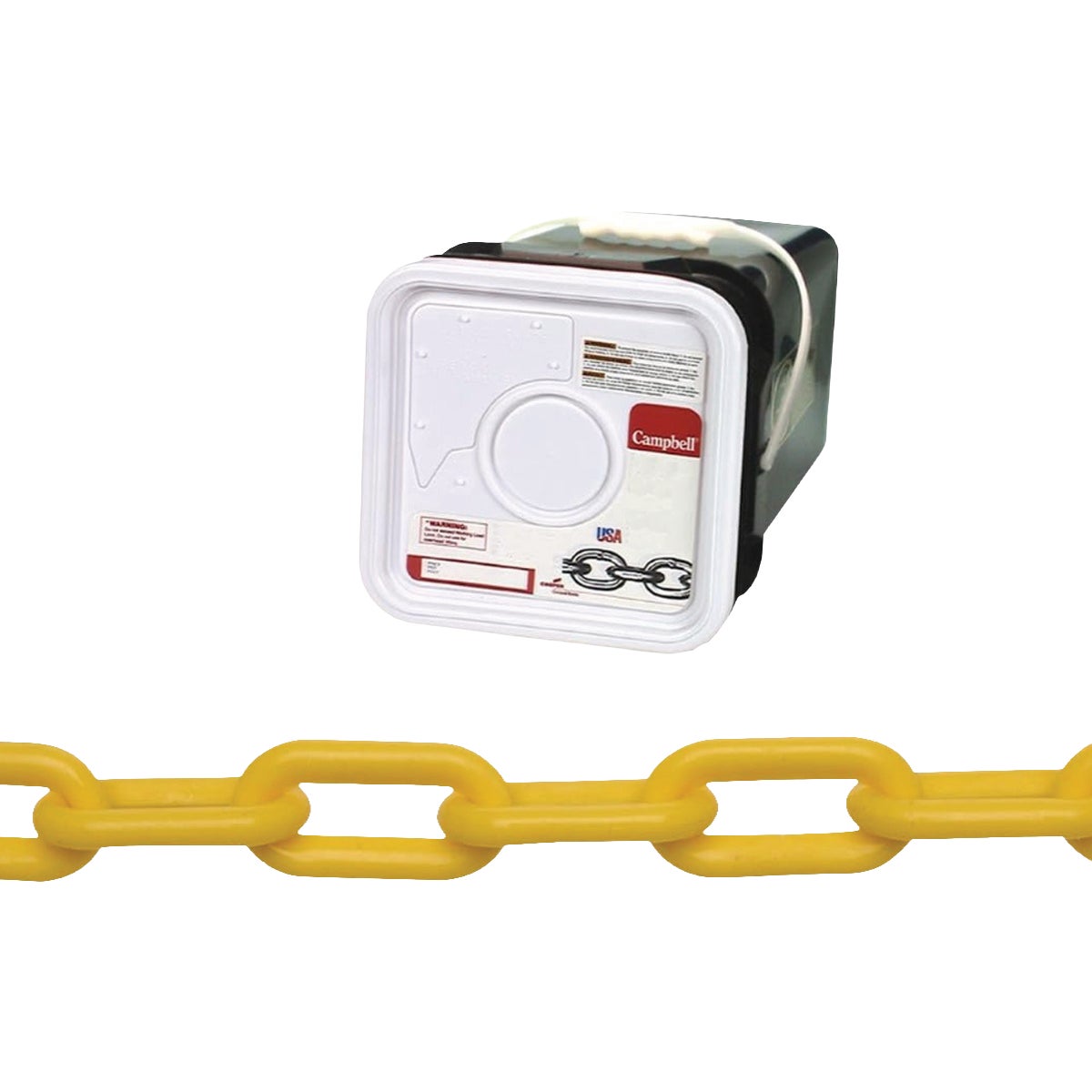 Campbell 138 Ft. #8 Yellow Plastic Chain