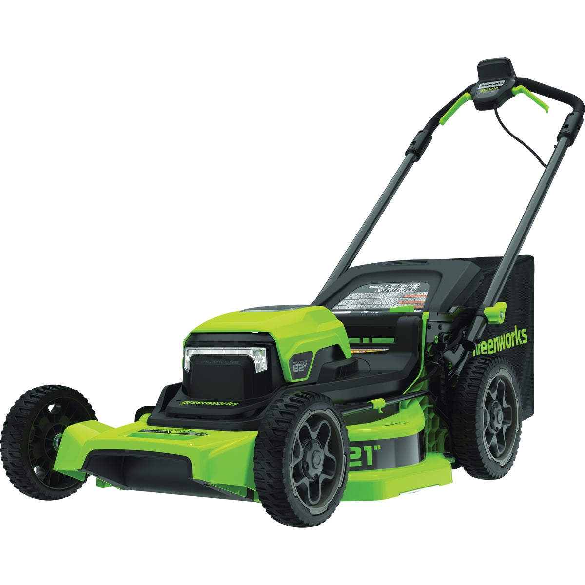 Greenworks 21 In. 80V Push Lawn Mower with 4.0 Ah Battery & Charger