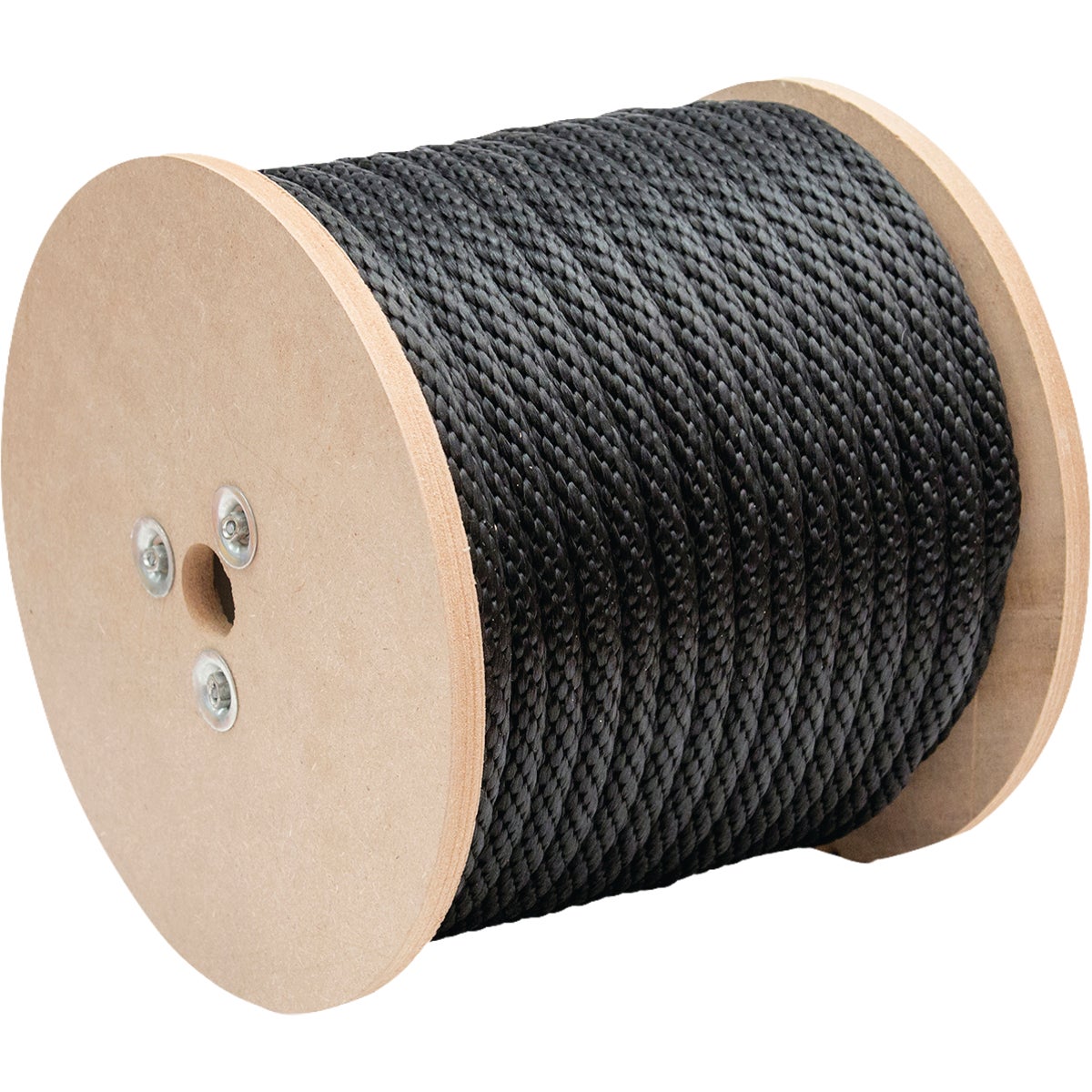 TruGuard 5/8 In. x 200 Ft. Black Solid Braid Polypropylene Derby Rope