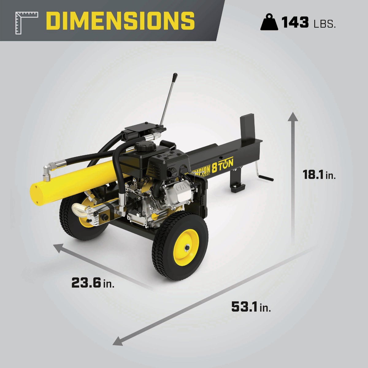 Champion 8-Ton Compact Gas Log Splitter Image 6