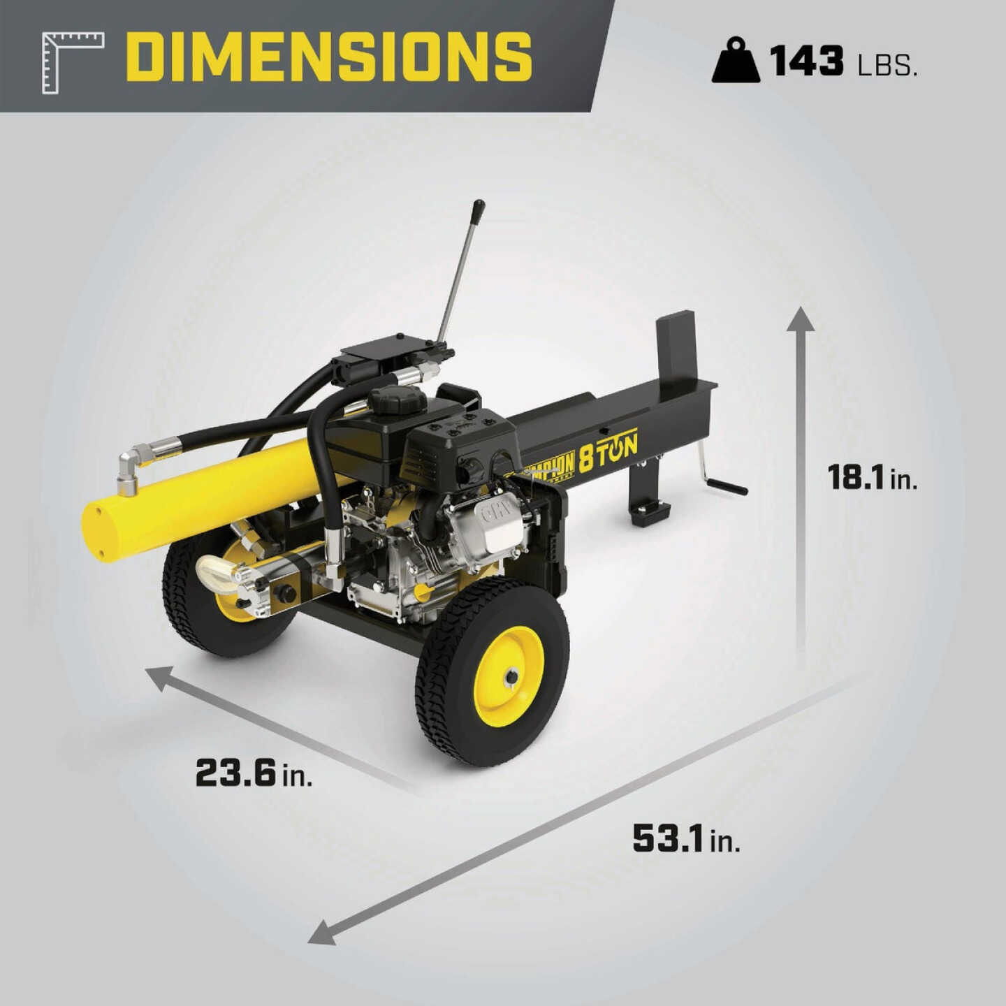 Champion 8-Ton Compact Gas Log Splitter Image 6