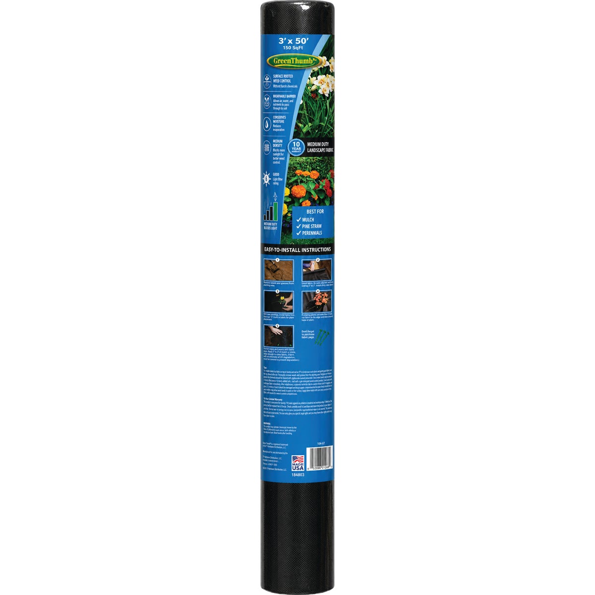 Green Thumb 3 Ft. x 50 Ft. 10 Year Landscape Fabric