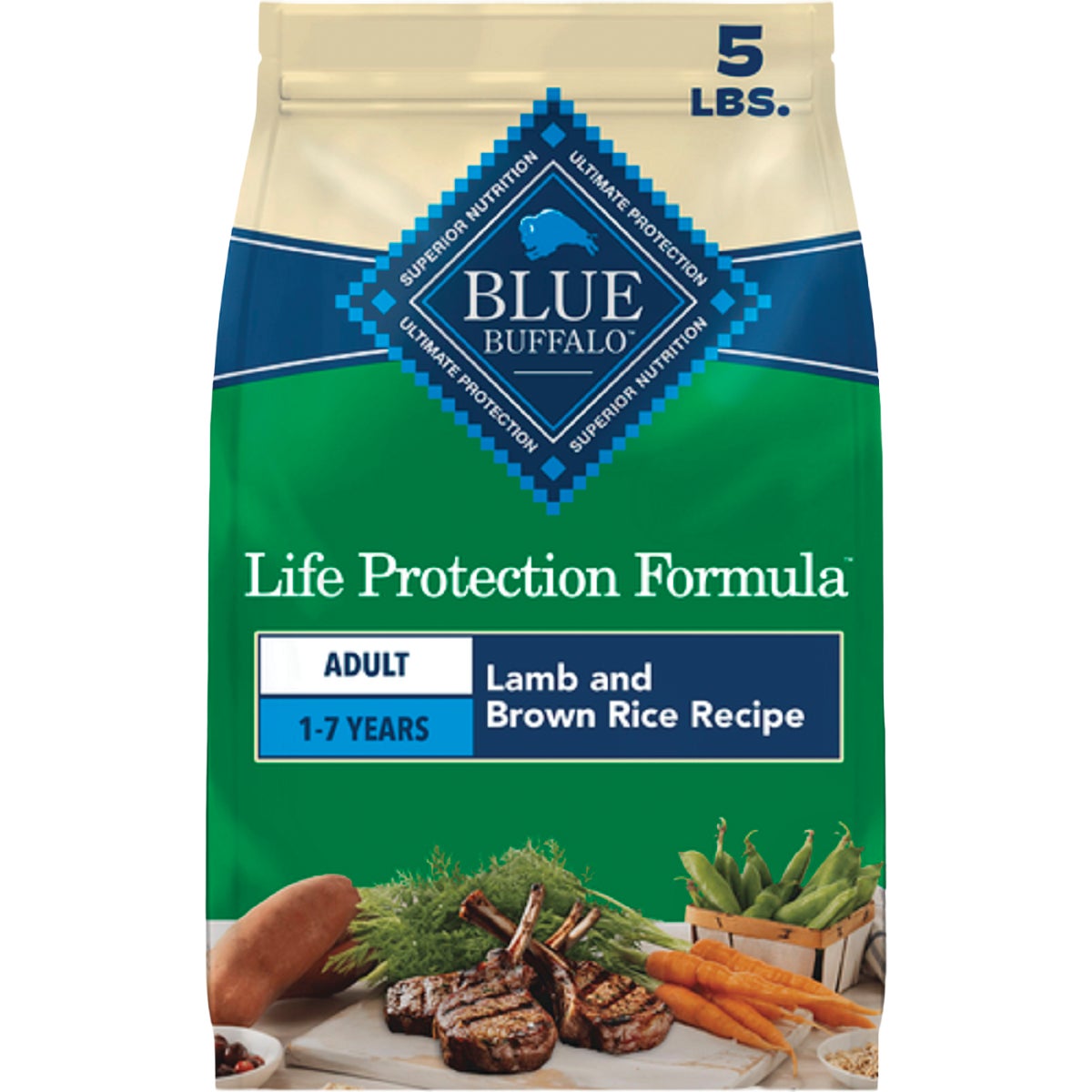Blue Buffalo 5 Lb. Lamb & Rice Dry Dog Food
