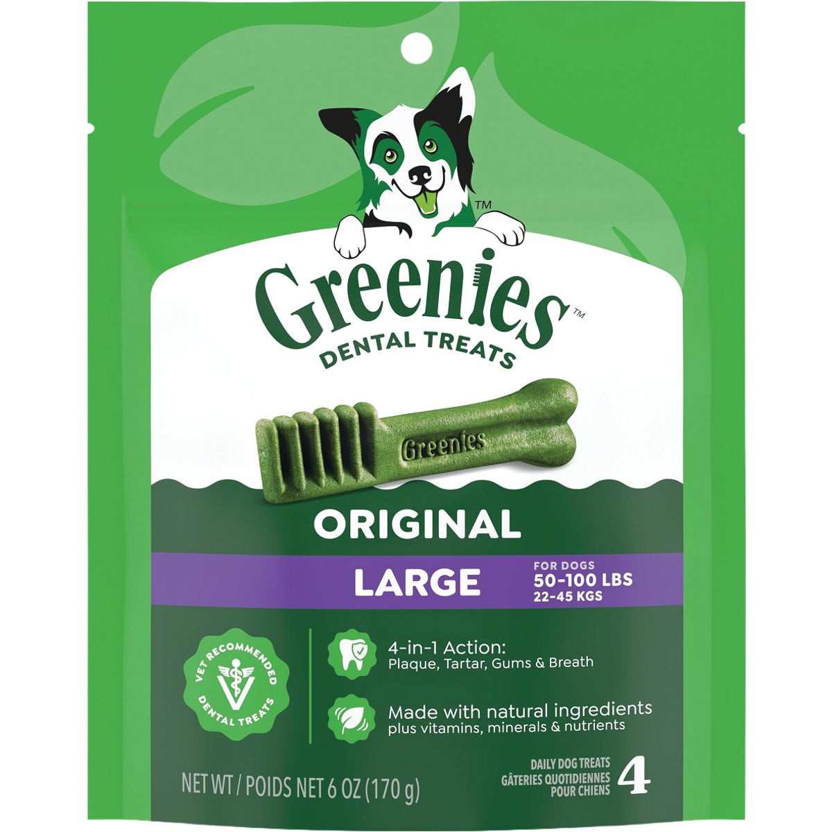 Greenies Large Dental Chew Treats (4-Pack)
