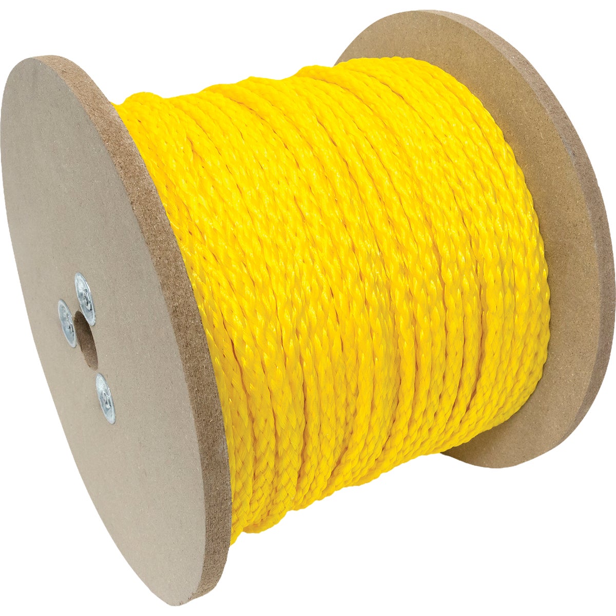 TruGuard 1/4 In. x 1000 Ft. Yellow Hollow Core Polypropylene Rope