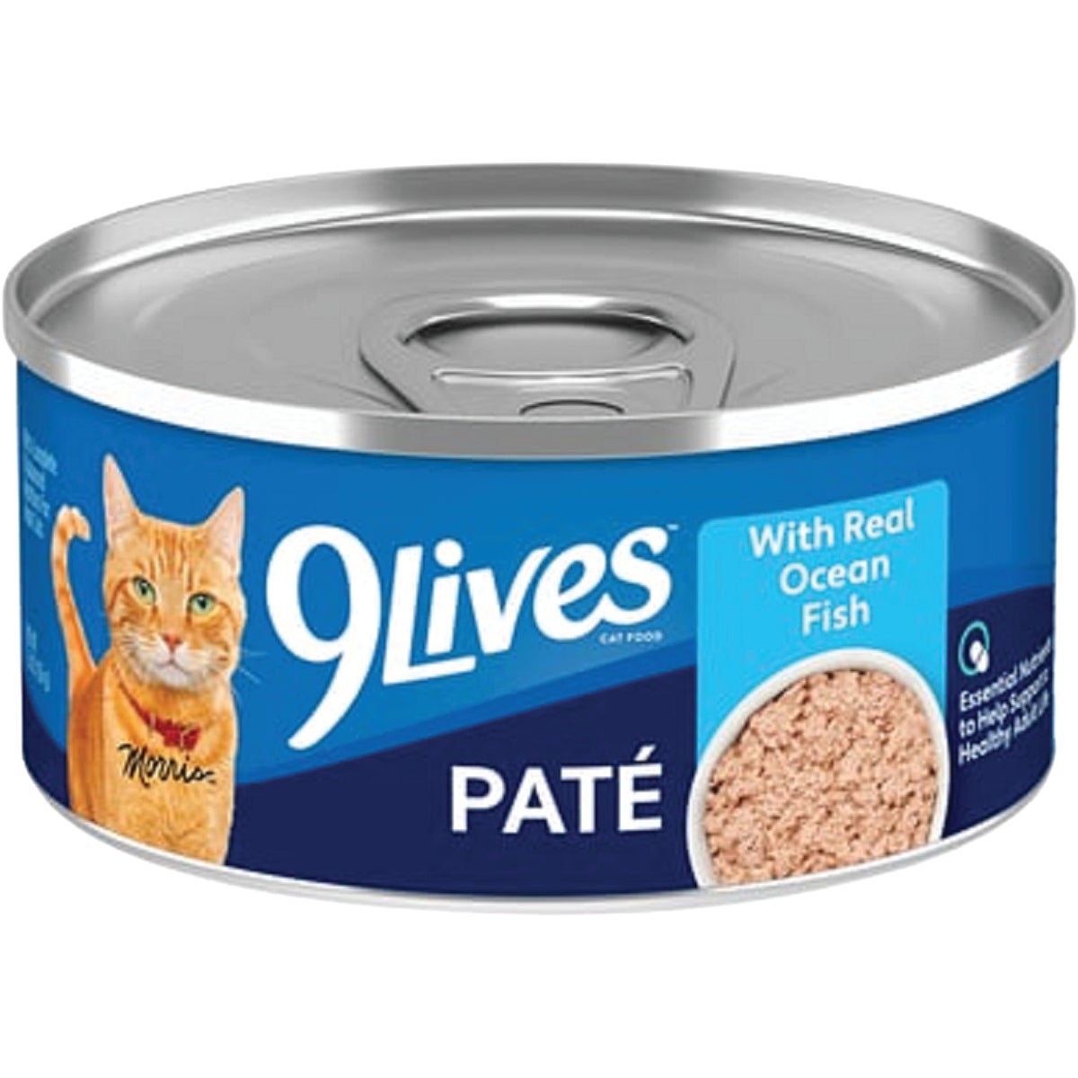 9 Lives Meaty Pate 5.5 Oz. Wet Cat Food, with Whitefish