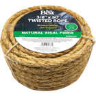 Do it Best 3/8 In. x 50 Ft. Natural Twisted Sisal Fiber Packaged Rope Image 2