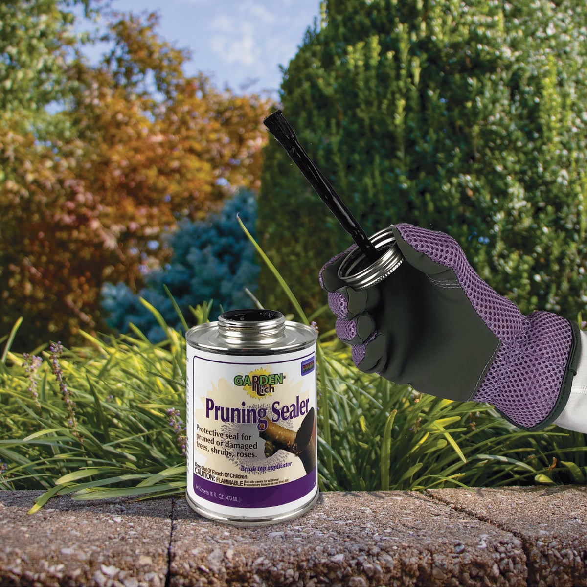 Bonide 16 Oz. Garden Rich Pruning Sealer with Brush Top Applicator Image 3