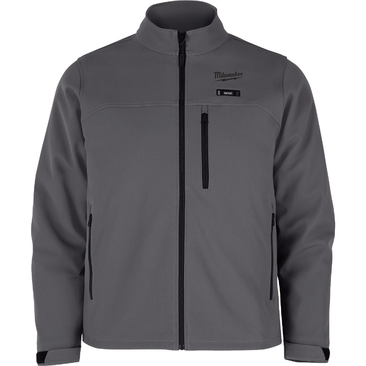 Milwaukee M12 TOUGHSHELL Men's Gray Cordless Heated Jacket, L