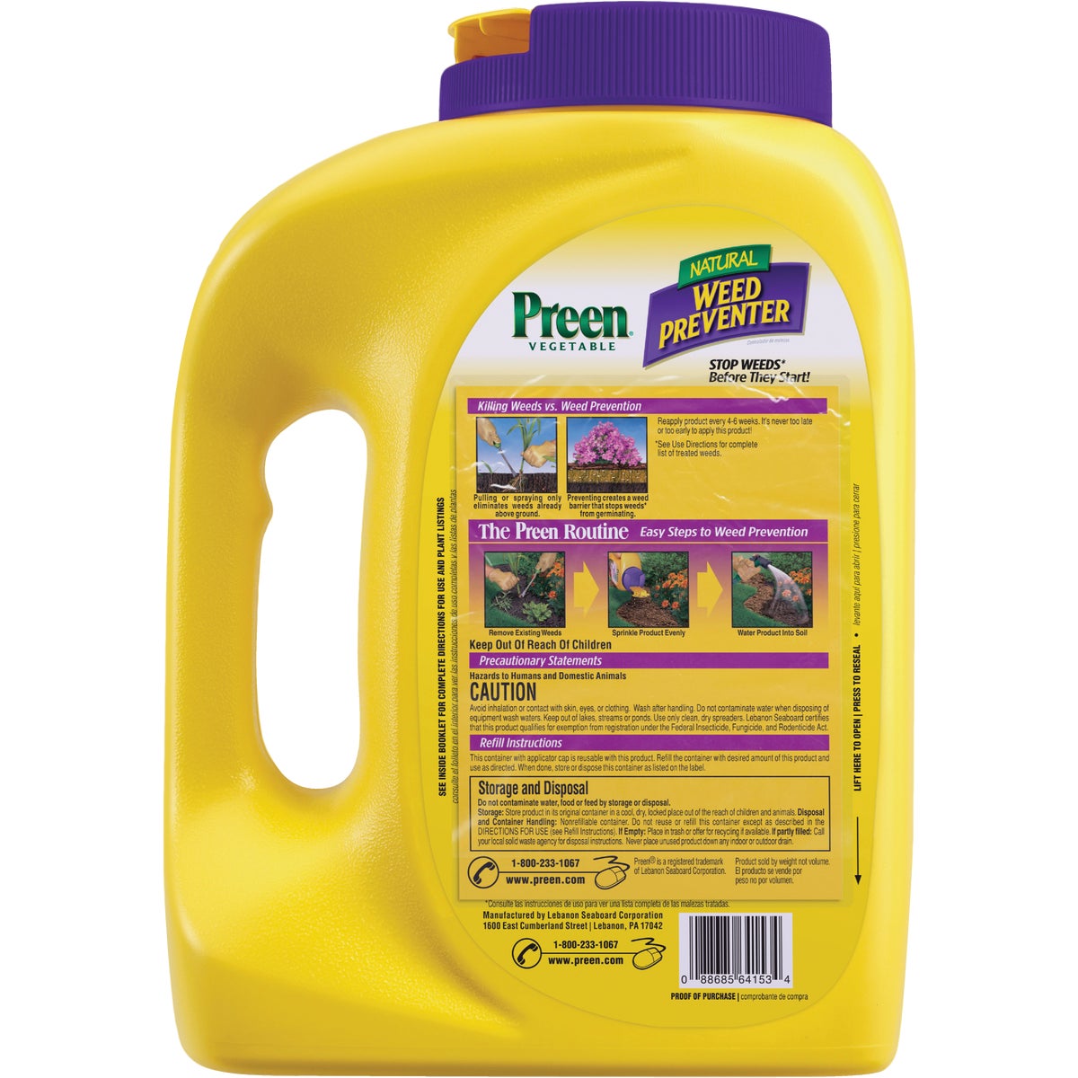 Preen 5 Lb. Ready To Use Granules Natural Vegetable Garden Weed Preventer Image 2
