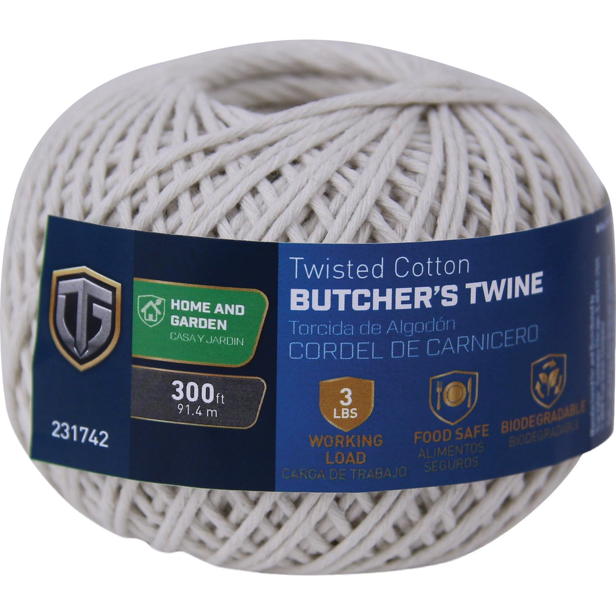 TruGuard #16 x 350 Ft. 1 Ply Natural Twisted Cotton Twine