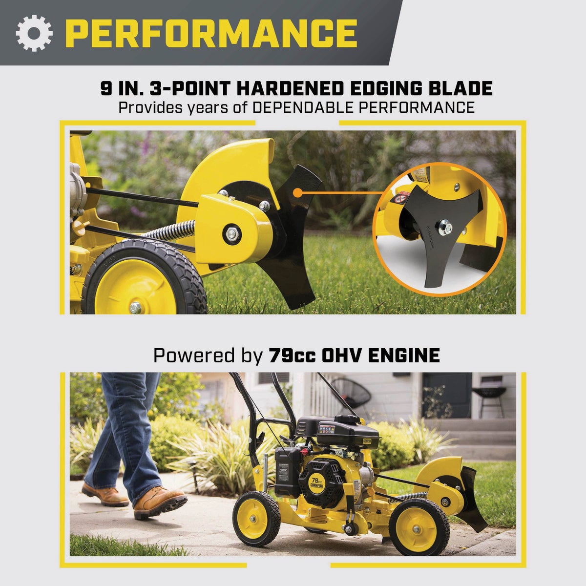 Champion 9 In. 79cc Lawn Edger with Curb Hop Feature Image 3