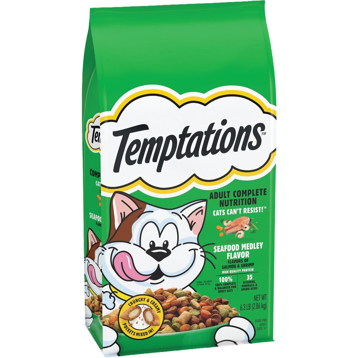 Temptations 13.5 Lb. Seafood Medley Adult Dry Cat Food