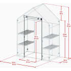 Miracle-Gro 56 In. x 29 In. x 76 In. Steel Frame Mini Greenhouse Image 6