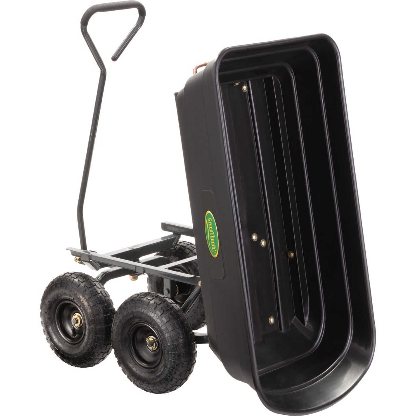 Green Thumb 4 Cu. Ft. Poly Dump Cart Image 4
