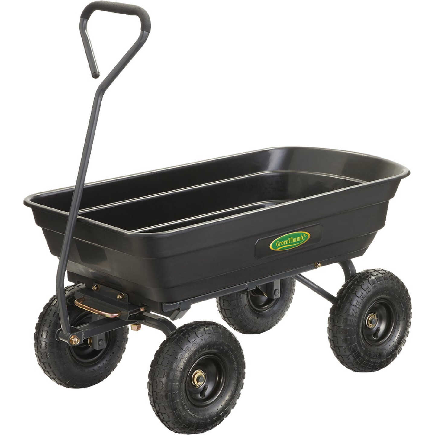 Green Thumb 4 Cu. Ft. Poly Dump Cart Image 1