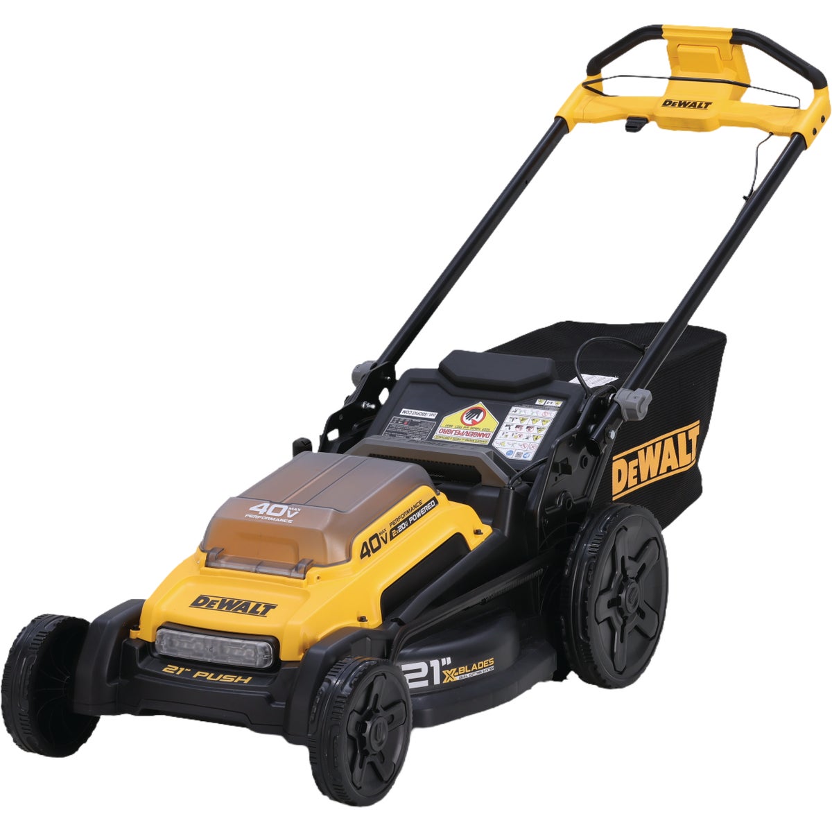 DEWALT 2x20V MAX 21 In. Push Walk-Behind Mower Kit with (2) Batteries & Charger