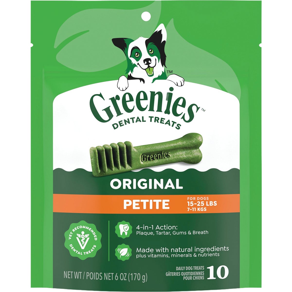 Greenies Petite Dog Dental Treat (10-Pack)