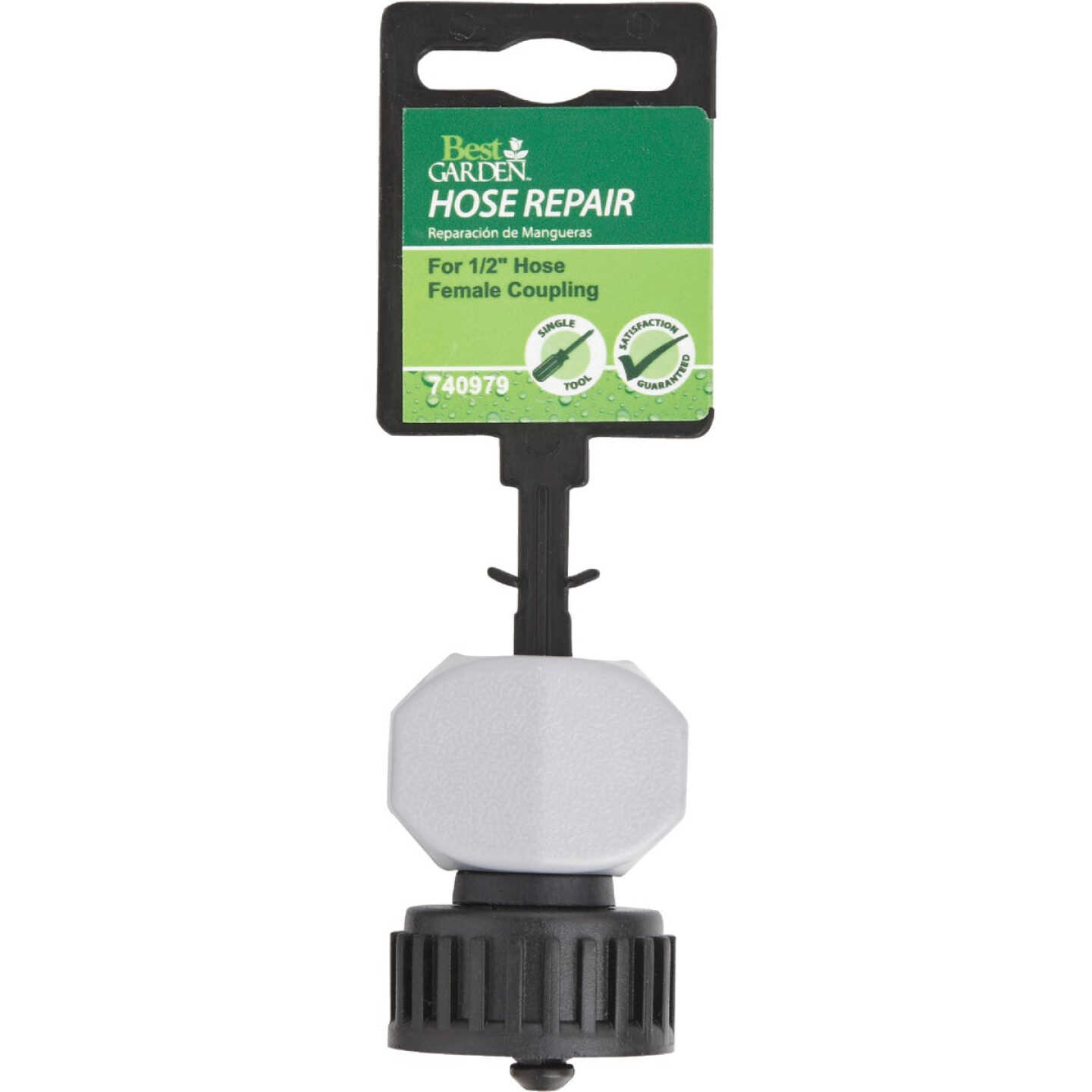 Best Garden 1/2 In. Female Poly Hose End Mender Hose Coupling Image 2