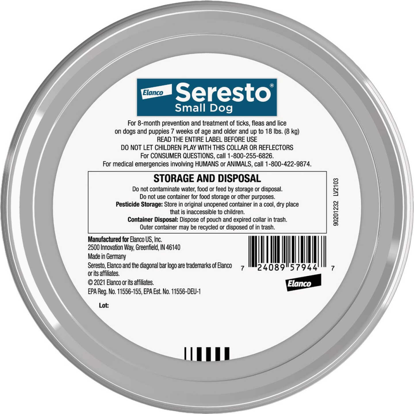 Seresto 8 Month Flea & Tick Collar for Dogs Up to 18 Lb. Image 7