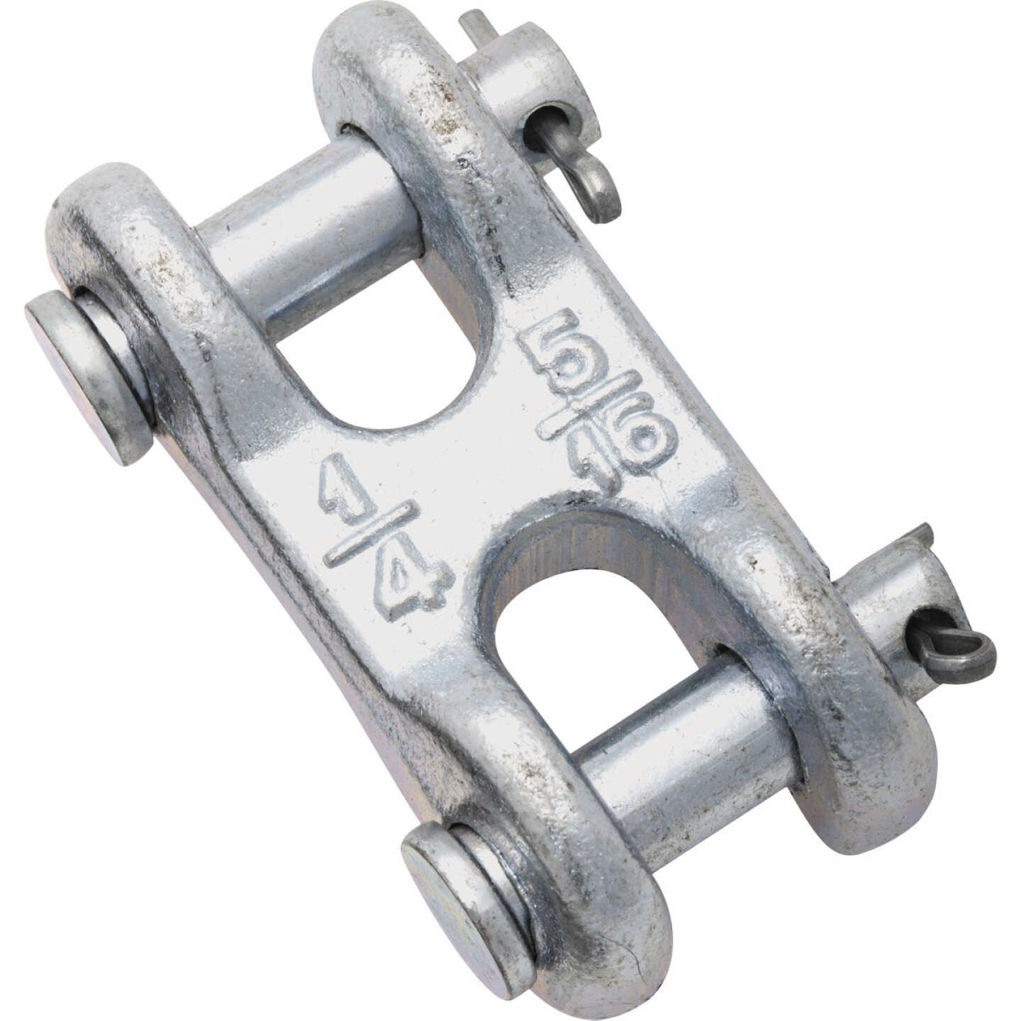 National Hardware 1/4 In. & 5/16 In. Zinc Plated Double Clevis Link Image 1