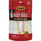 Cadet 8 In. Premium Grade Beef Hide Knotted Bone (3-Pack) Image 1