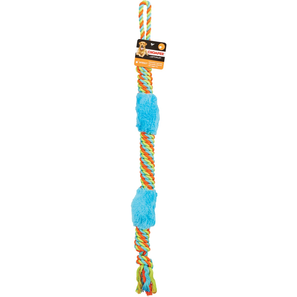 Boss Pet Chomper Plush Rope Tug Dog Toy Image 2