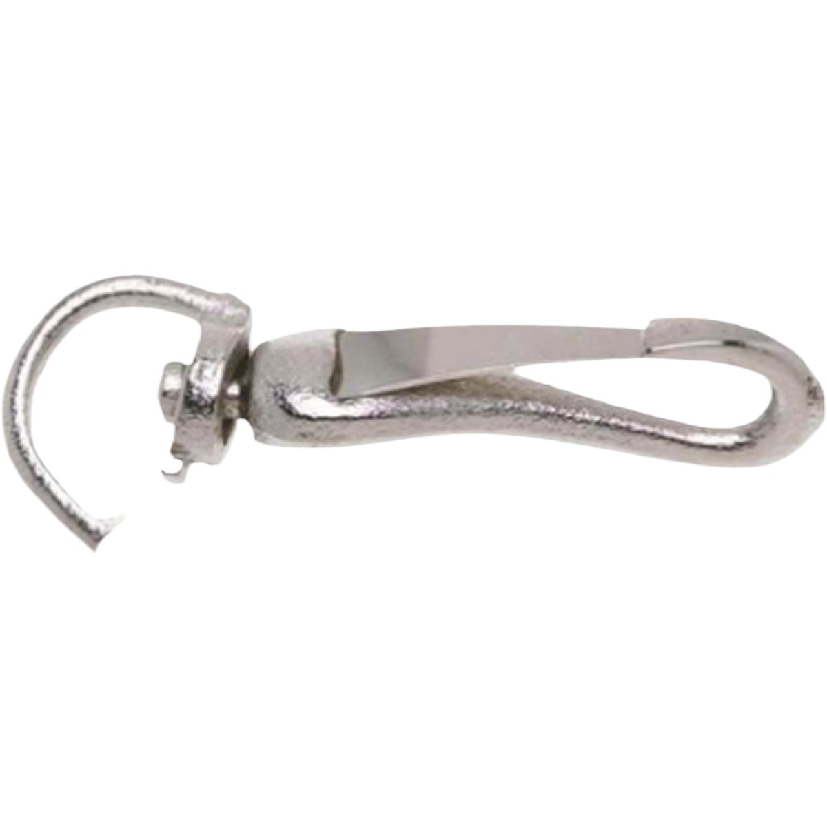 Campbell 1/4 In. Malleable Iron With Zinc Finish Swivel Round Eye Spring Snap