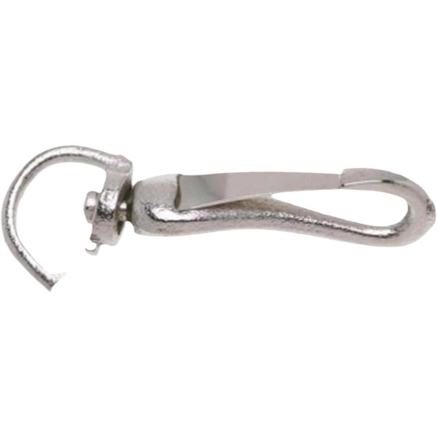 Campbell 1/4 In. Malleable Iron With Zinc Finish Swivel Round Eye Spring Snap Image 1