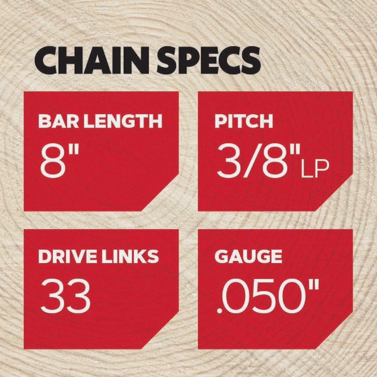 Oregon AdvanceCut 8 In. 33-Link Chainsaw Chain Image 2