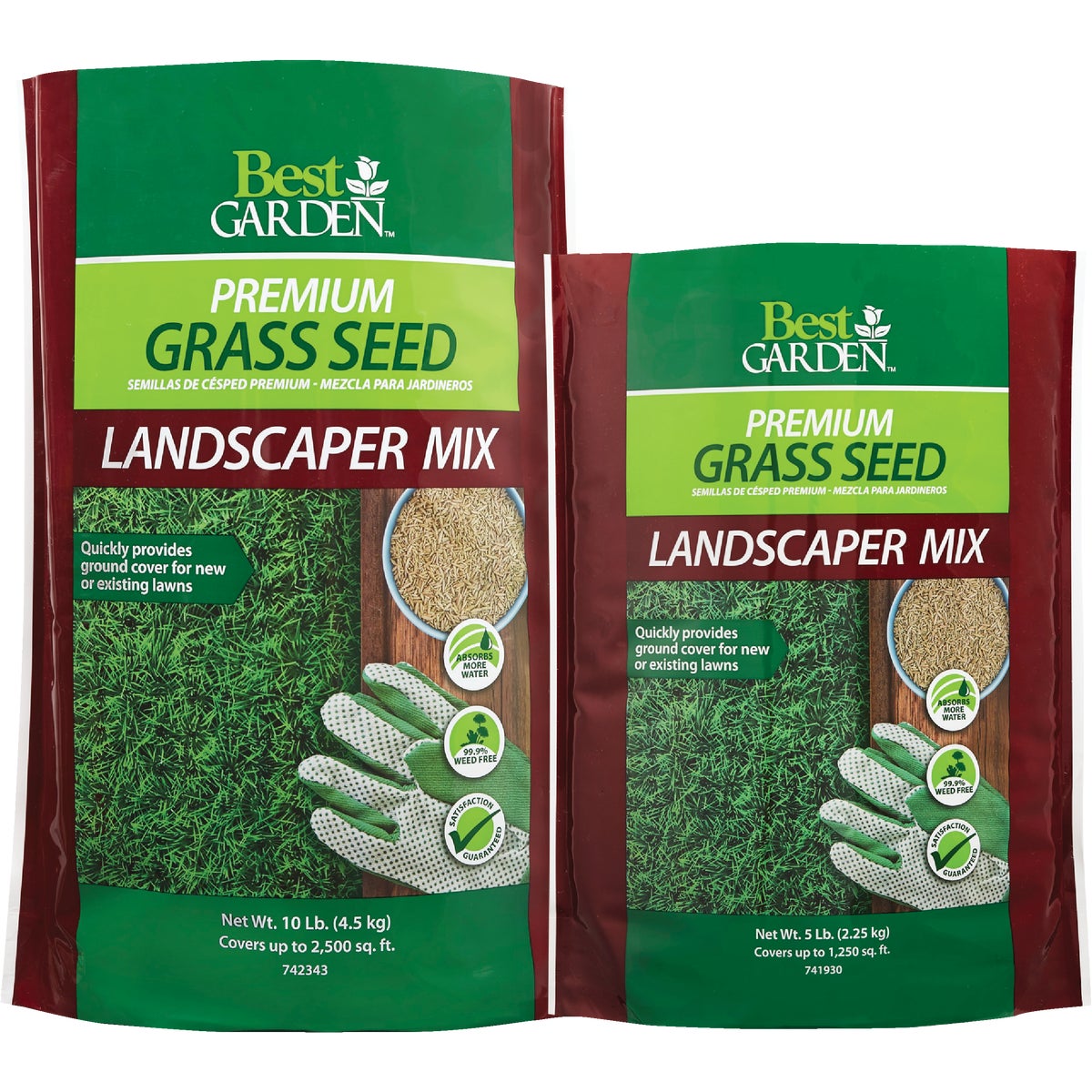 Best Garden 5 Lb. 750 Sq. Ft. Coverage Sun to Partial Shade Grass Seed Image 2