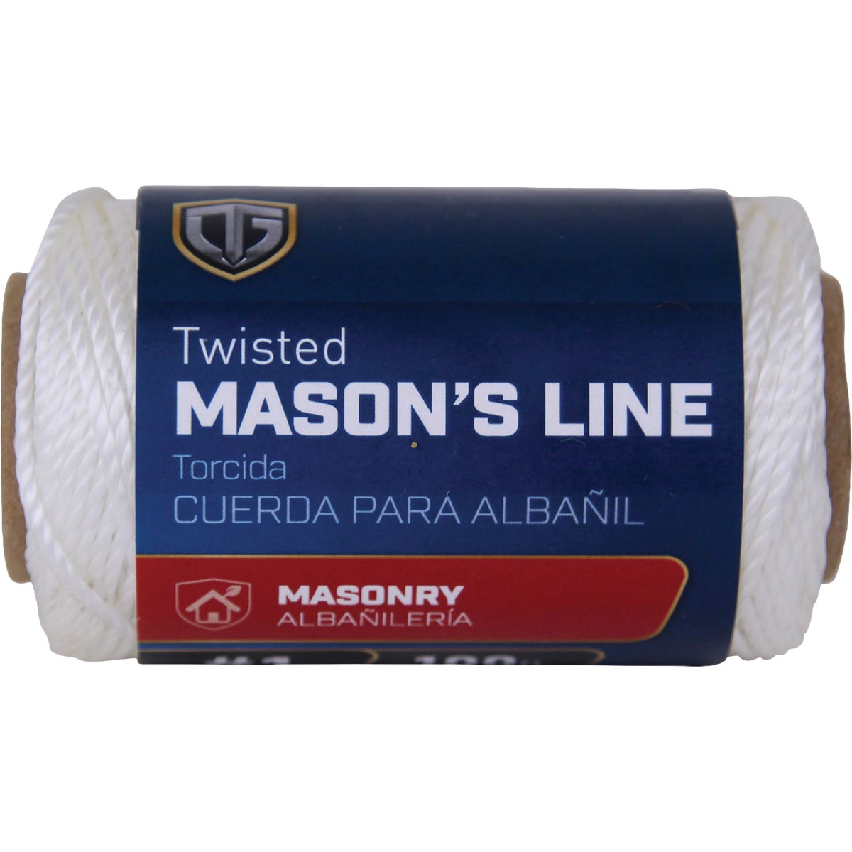 TruGuard #1 x 100 Ft. White Twisted Polypropylene Mason's Line