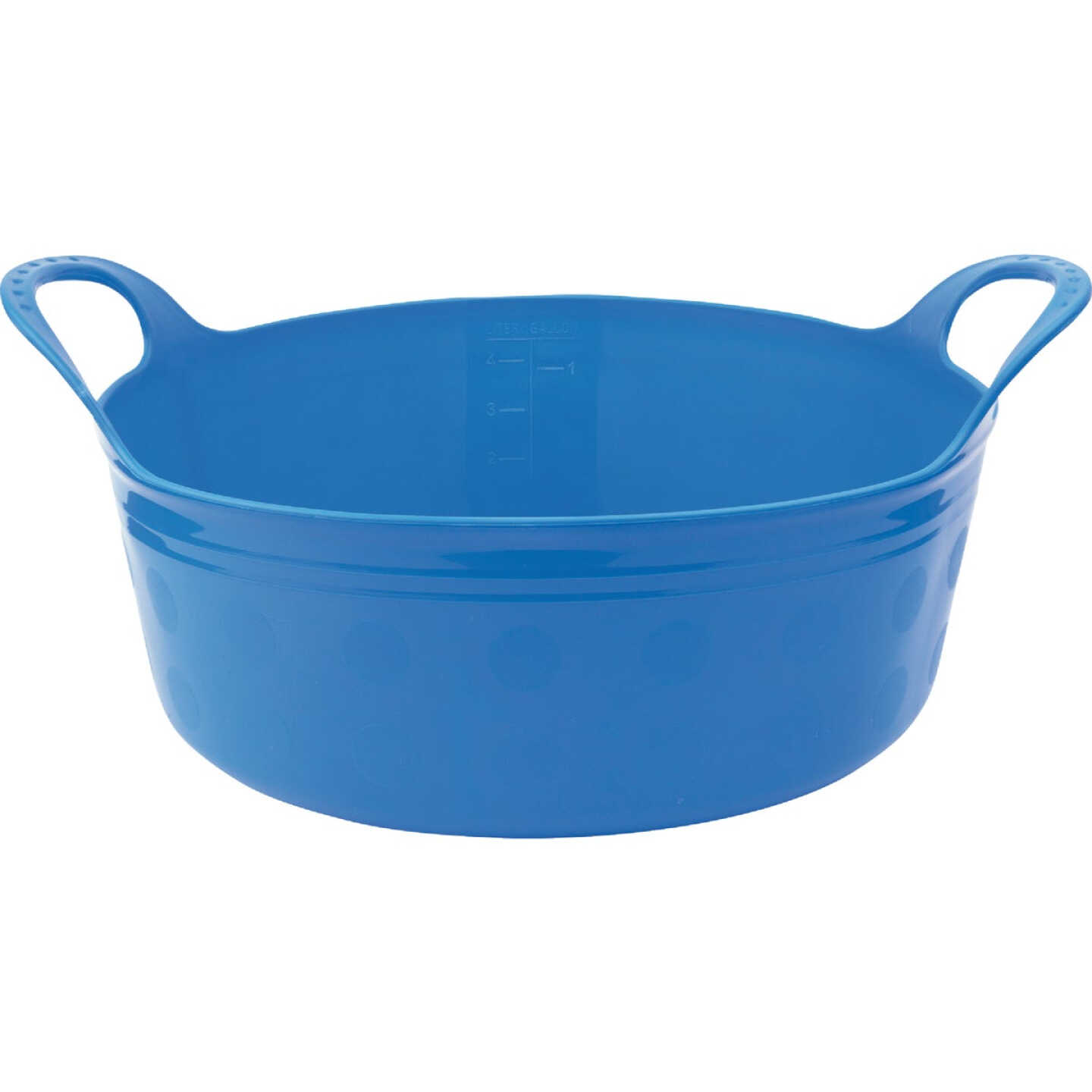 Tuff Stuff 5 Qt. Sky Blue Plastic Flex Tub Image 1