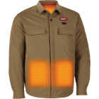 Milwaukee M12 Men's Small Khaki Heated Shirt Jacket Image 3