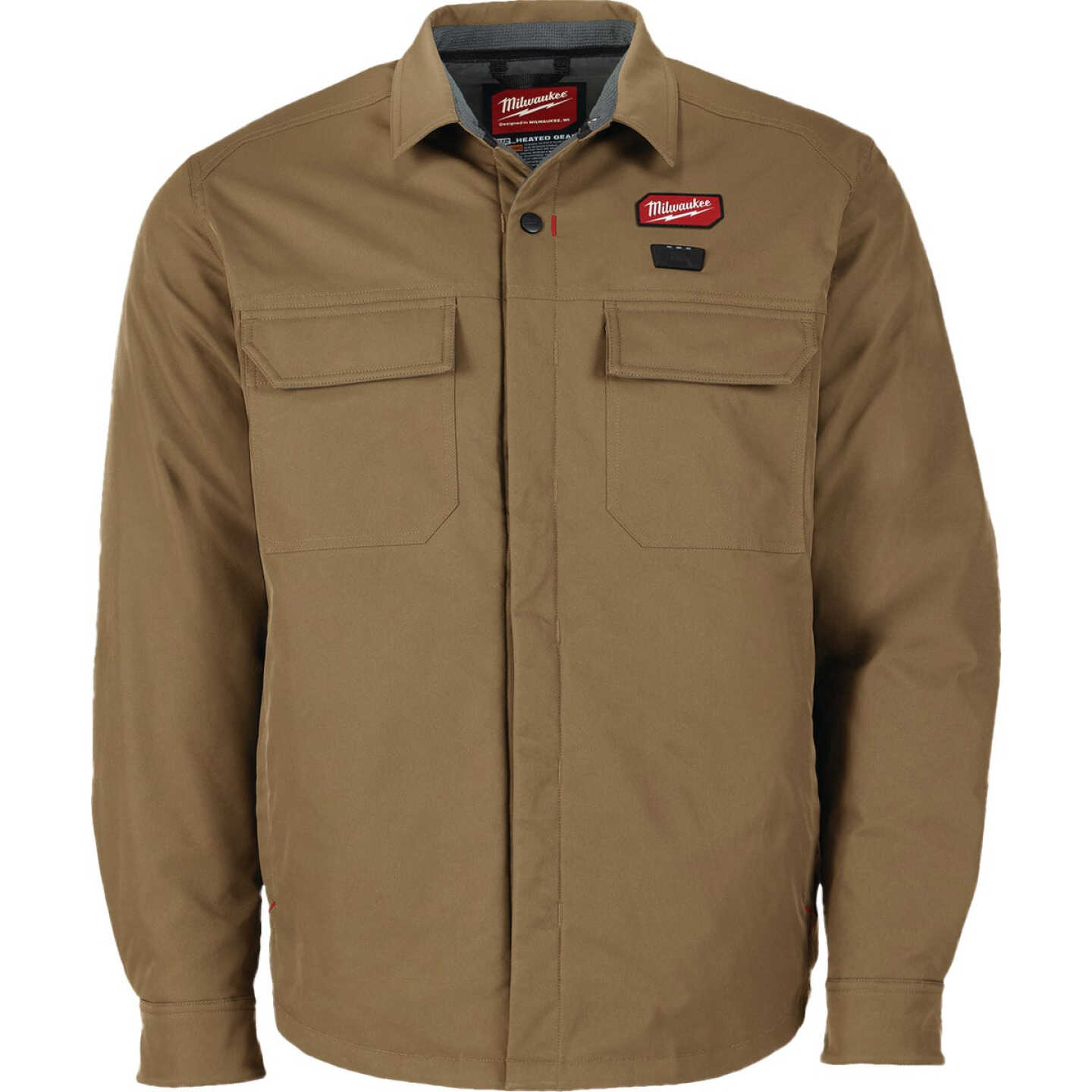 Milwaukee M12 Men's XL Khaki Heated Shirt Jacket Image 2