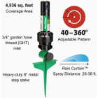 Rain Bird Rotary Spinkler on Hose-End Spike Image 2