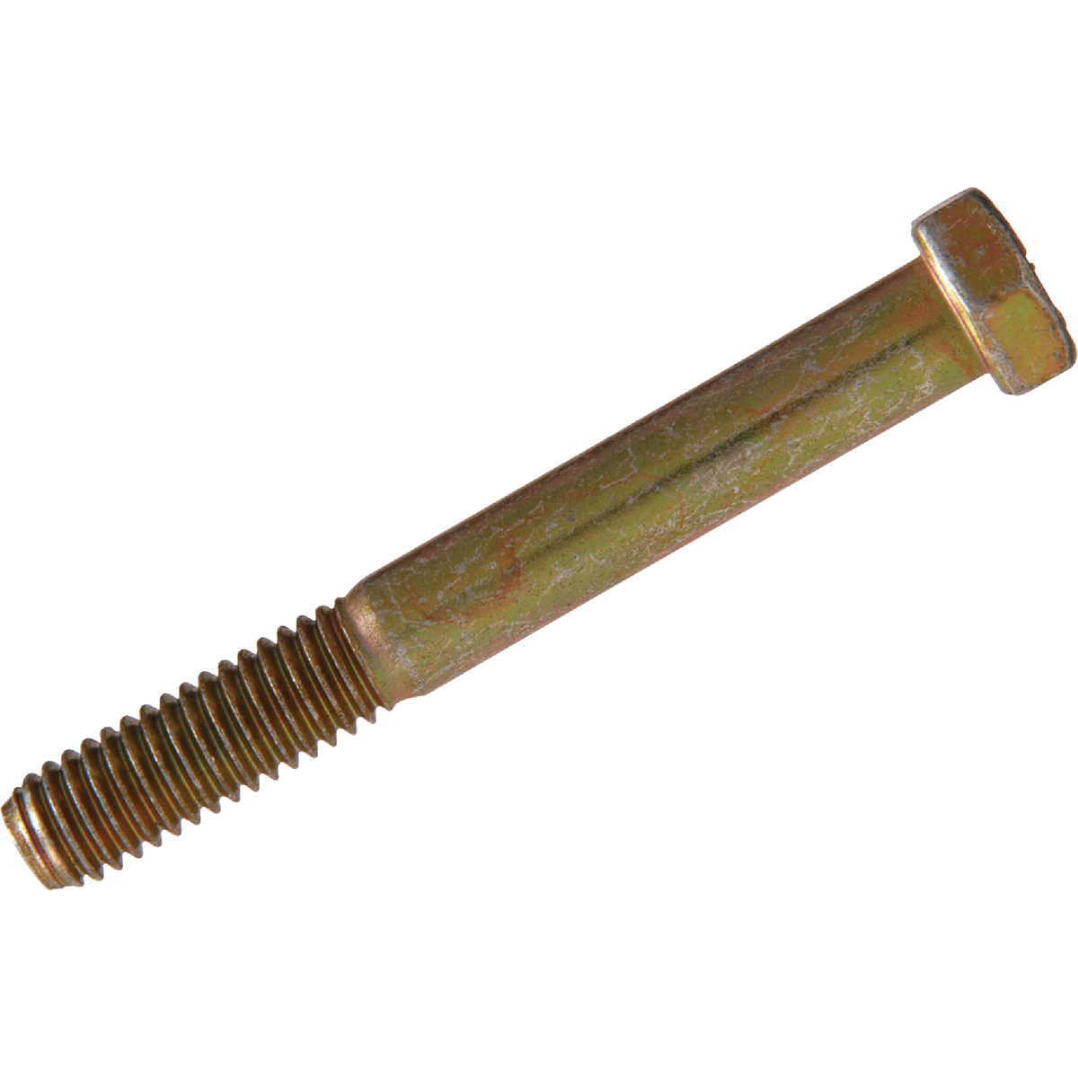 Hillman 1/2 In. x 2 In. Grade 8 Yellow Dichromate Hex Head Cap Screw (50-Count) Image 1