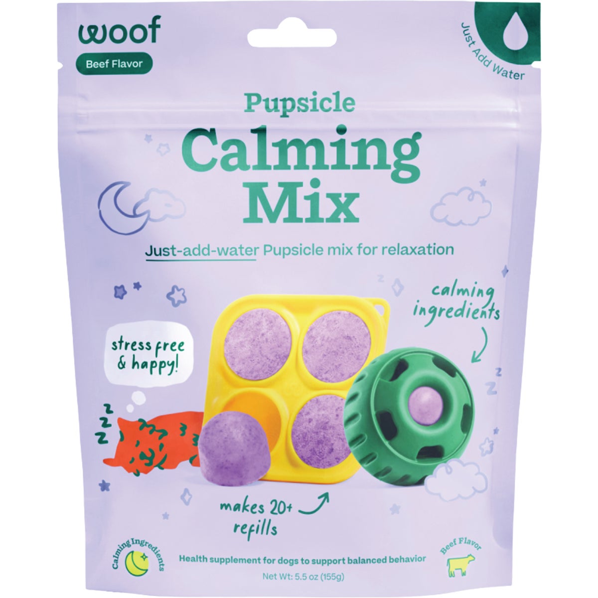 Woof Pupsicle 5.5 Oz. Calming Recipe Treat Mix Image 1