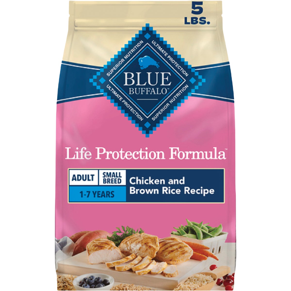 Blue Buffalo 5 Lb. Life Protection Formula Chicken & Brown RIce Small Breed Adult Dry Dog Food