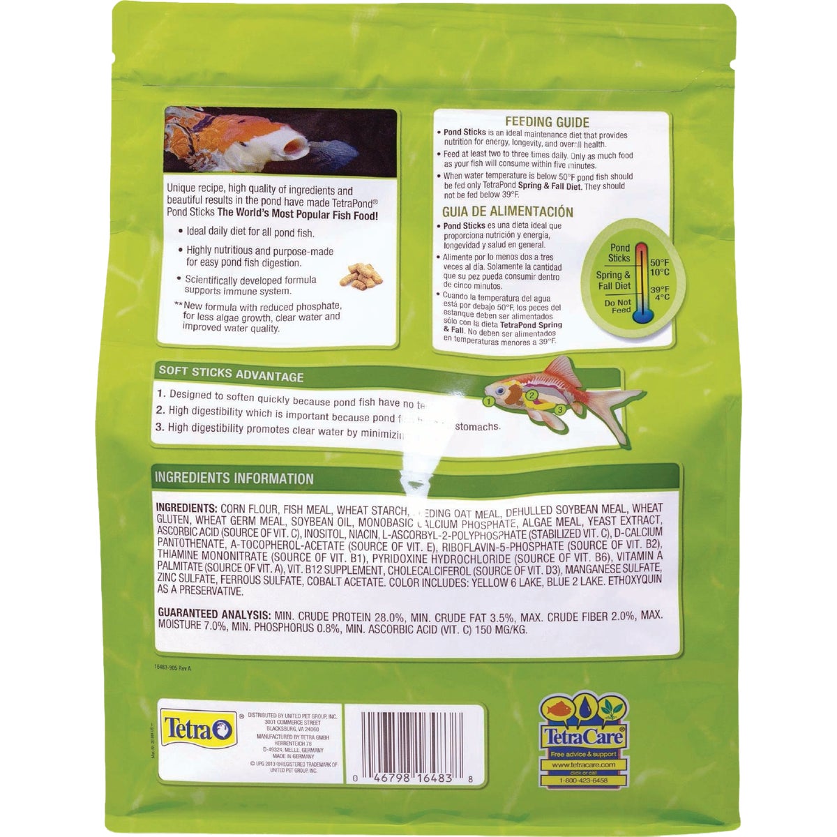 Tetra 1.72 Lb. Pond Food Sticks Image 2