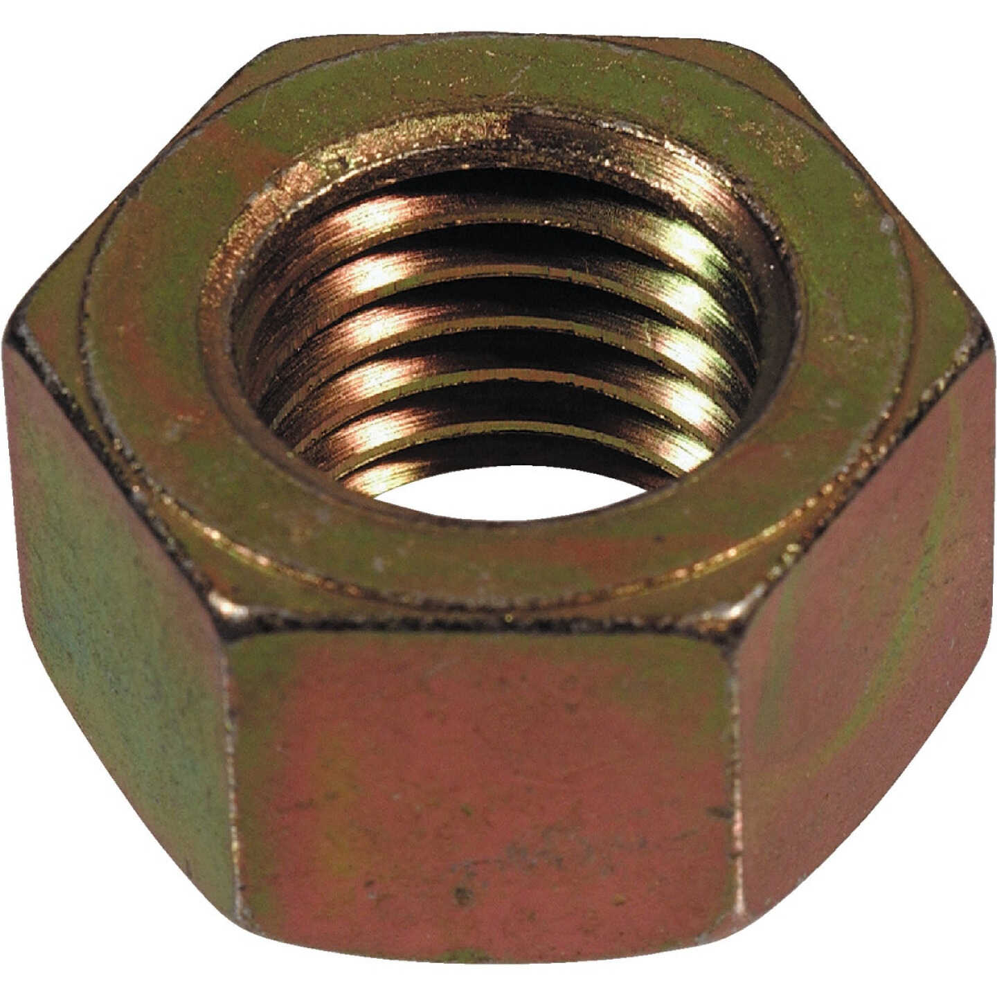 Hillman 3/8 In. 16 tpi Grade 8 Yellow Dichromate Hex Nuts (100-Count) Image 1