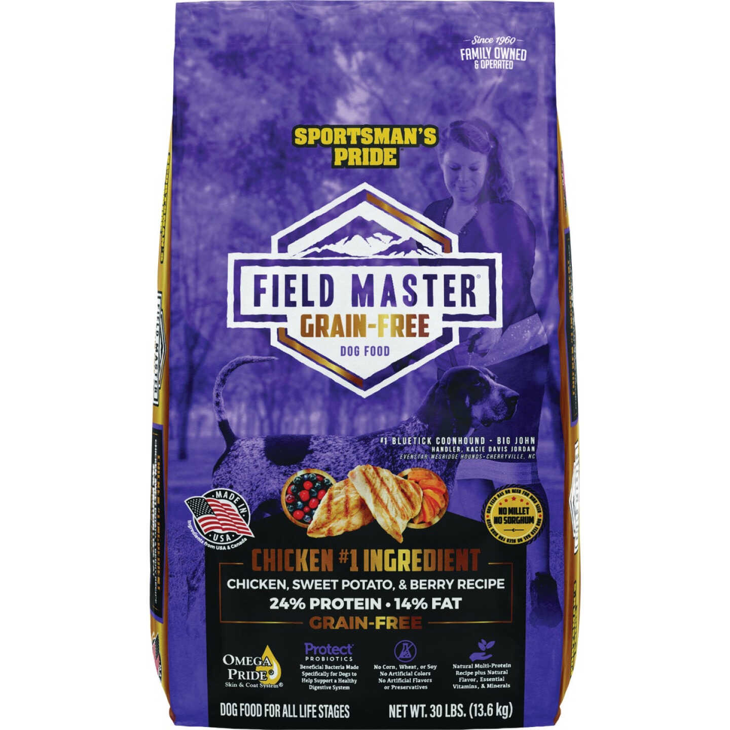 Sportsman's Pride Field Master 30 Lb. Grain Free Chicken, Sweet Potato & Berry Recipe Dry Dog Food Image 1